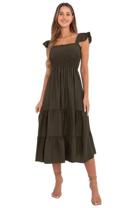 Sukienka Model MI-SK-A5063.69P Khaki - Italy Moda Sukienka Model MI-SK-A5063.69P Khaki - Italy Moda