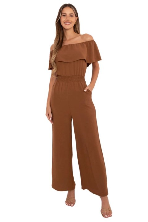 Kombinezon Model MI-KO-T52.67 Light Brown - Italy Moda Kombinezon Model MI-KO-T52.67 Light Brown - Italy Moda