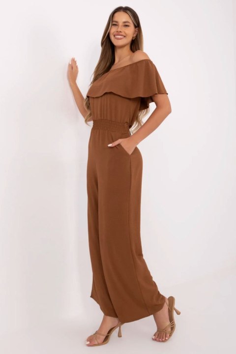 Kombinezon Model MI-KO-T52.67 Light Brown - Italy Moda Kombinezon Model MI-KO-T52.67 Light Brown - Italy Moda