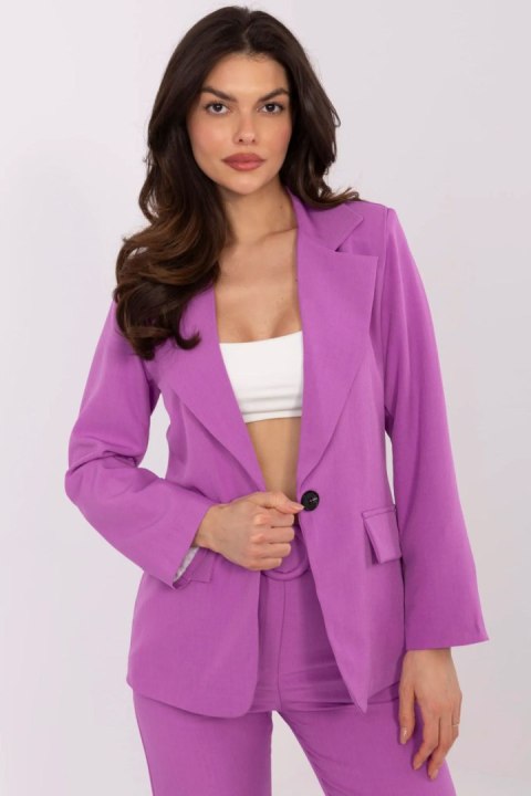 Marynarka Model DHJ-MA-18736.12 Violet - Italy Moda Marynarka Model DHJ-MA-18736.12 Violet - Italy Moda
