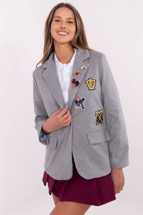 Marynarka Model DHJ-MA-A8770.47P Grey - Italy Moda Marynarka Model DHJ-MA-A8770.47P Grey - Italy Moda