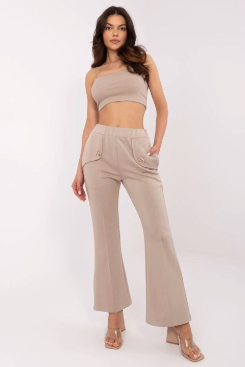 Spodnie Dresowe Model DHJ-SP-20518.12 Beige - Italy Moda Spodnie Dresowe Model DHJ-SP-20518.12 Beige - Italy Moda