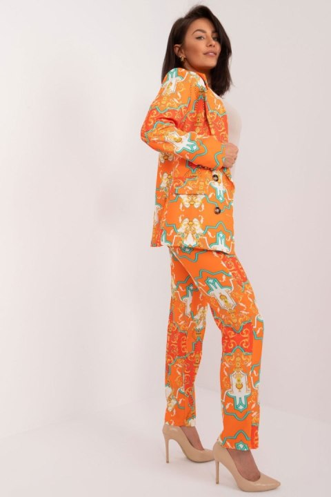 Spodnie Komplet Model DHJ-KMPL-17131.32X Orange - Italy Moda Spodnie Komplet Model DHJ-KMPL-17131.32X Orange - Italy Moda