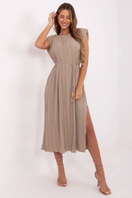 Sukienka Model DHJ-SK-19830.00 Dark Beige - Italy Moda