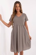 Sukienka Model DHJ-SK-25370.85 Dark Beige - Italy Moda
