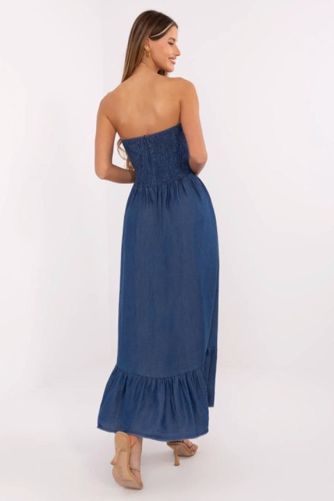 Sukienka Model DHJ-SK-A9051.96 Dark Blue - Italy Moda Sukienka Model DHJ-SK-A9051.96 Dark Blue - Italy Moda