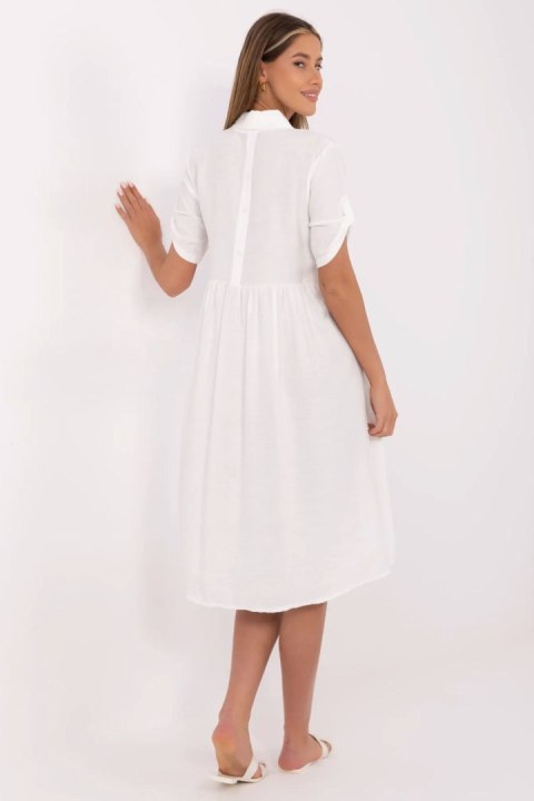 Sukienka Model MI-SK-A2275.09 Ecru - Italy Moda Sukienka Model MI-SK-A2275.09 Ecru - Italy Moda