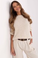 Sweter Damski Model MI-SW-2913.99 Light Beige - Italy Moda