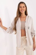Koszula Damska Model DHJ-KS-25157.87 Beige - Italy Moda