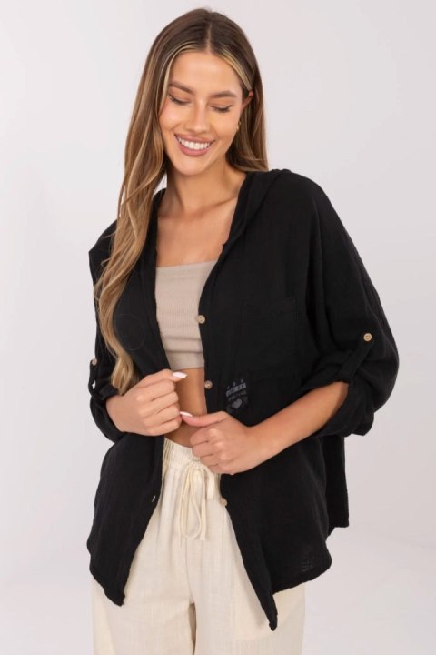 Koszula Damska Model DHJ-KS-25157.87 Black - Italy Moda Koszula Damska Model DHJ-KS-25157.87 Black - Italy Moda