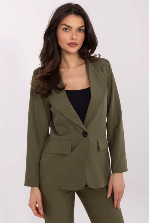 Marynarka Model DHJ-MA-18736.12 Khaki - Italy Moda Marynarka Model DHJ-MA-18736.12 Khaki - Italy Moda