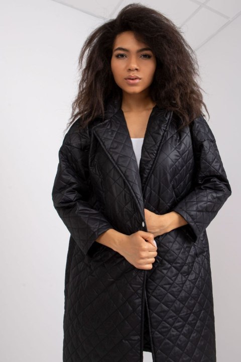 Płaszcz Damska Model EM-PL-655.91 Black - Ex Moda Płaszcz Damska Model EM-PL-655.91 Black - Ex Moda