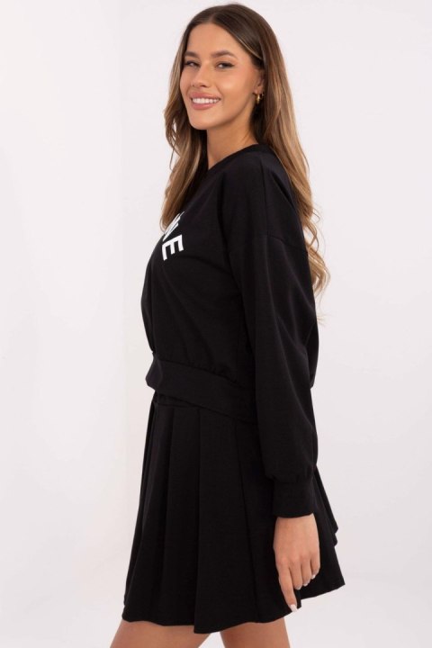 Spódnica Komplet Model MI-KMPL-M6158.92 Black - Italy Moda Spódnica Komplet Model MI-KMPL-M6158.92 Black - Italy Moda