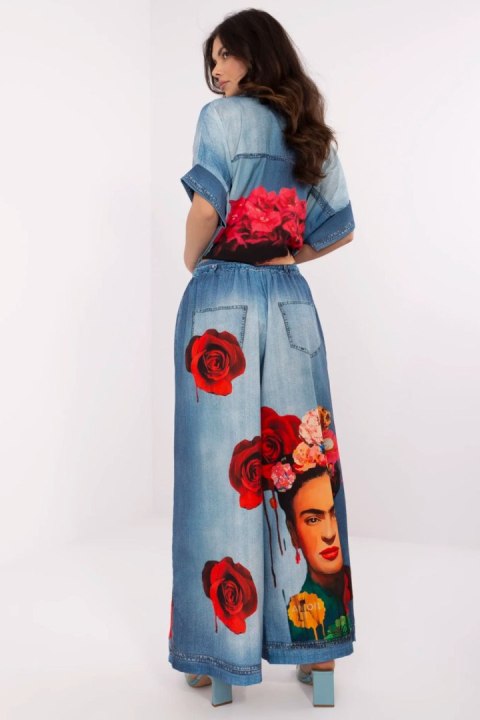 Spodnie Damskie Model DHJ-SP-19183-5.78 Blue - Italy Moda Spodnie Damskie Model DHJ-SP-19183-5.78 Blue - Italy Moda