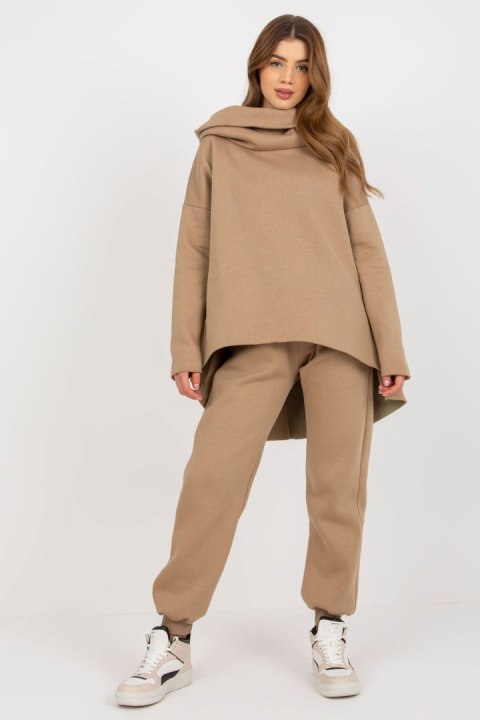 Spodnie Komplet Model EM-KMPL-632.13 Dark Beige - Ex Moda Spodnie Komplet Model EM-KMPL-632.13 Dark Beige - Ex Moda