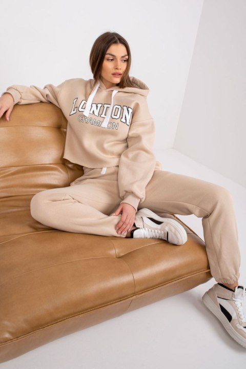 Spodnie Komplet Model EM-KMPL-720.01 White/Beige - Ex Moda Spodnie Komplet Model EM-KMPL-720.01 White/Beige - Ex Moda