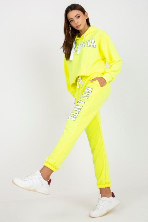 Spodnie Komplet Model EM-KMPL-734.35P Fluo Yellow - Ex Moda Spodnie Komplet Model EM-KMPL-734.35P Fluo Yellow - Ex Moda