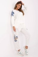 Spodnie Komplet Model MI-KMPL-271678.28 Ecru - Italy Moda