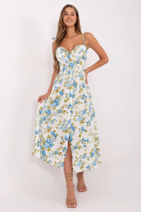 Sukienka Model MI-SK-23817-7.83 White/Blue - Italy Moda Sukienka Model MI-SK-23817-7.83 White/Blue - Italy Moda