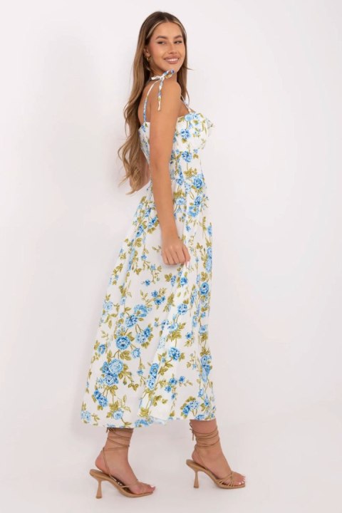 Sukienka Model MI-SK-23817-7.83 White/Blue - Italy Moda Sukienka Model MI-SK-23817-7.83 White/Blue - Italy Moda