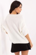 Sweter Damski Model MI-SW-2103.07 Ecru - Italy Moda