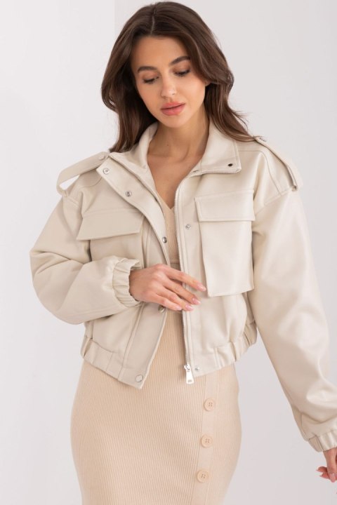 Kurtka Damska Model NM-KR-DA-0937.07 Beige - NM Kurtka Damska Model NM-KR-DA-0937.07 Beige - NM