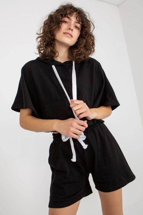 Spodnie Komplet Model EM-KMPL-744.88P Black - Ex Moda Spodnie Komplet Model EM-KMPL-744.88P Black - Ex Moda