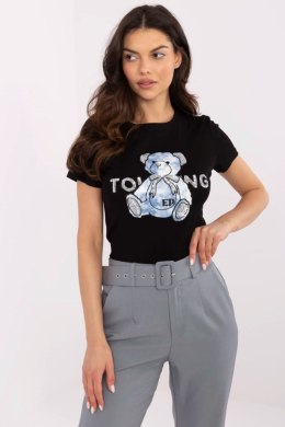 Tshirt Damski Model NM-TS-JX-09328.65P Black/Blue - NM