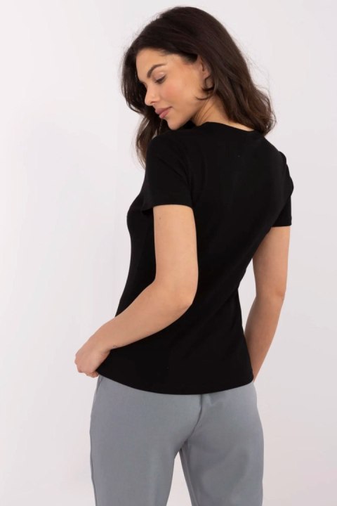 Tshirt Damski Model NM-TS-JX-09328.65P Black/Blue - NM Tshirt Damski Model NM-TS-JX-09328.65P Black/Blue - NM