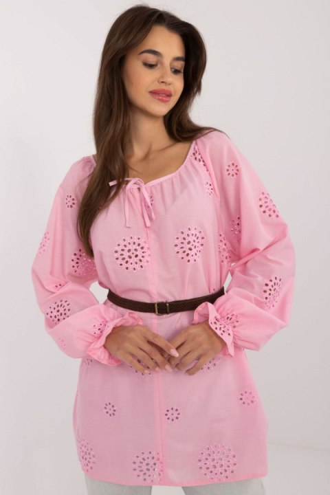 Bluzka Model LK-BZ-509747.80 Pink - Lakerta Bluzka Model LK-BZ-509747.80 Pink - Lakerta