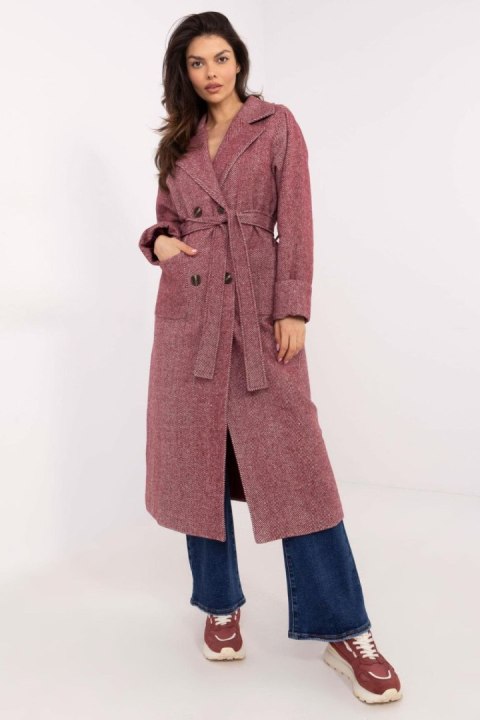Płaszcz Damski Model LK-PL-509835.19 Bordo - Lakerta Płaszcz Damski Model LK-PL-509835.19 Bordo - Lakerta
