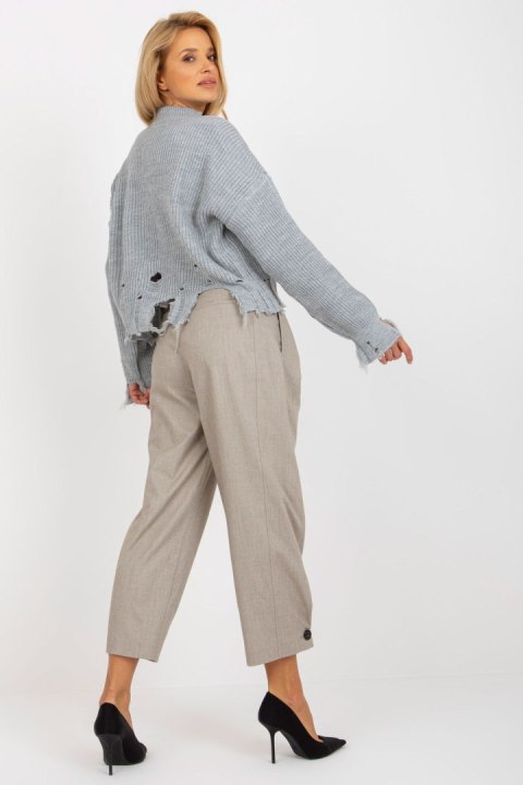 Sweter Damski Model LC-SW-0373.95P Grey - Rue Paris Sweter Damski Model LC-SW-0373.95P Grey - Rue Paris