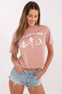 T-shirt Damski Model 157-TS-0086.60P Dark Pink - Rue Paris