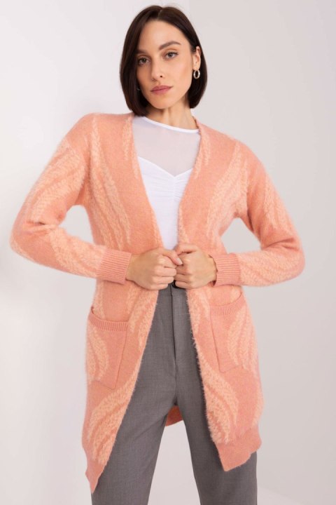 Sweter Kardigan Model AT-SW-234501.00P Dark Pink - AT Sweter Kardigan Model AT-SW-234501.00P Dark Pink - AT