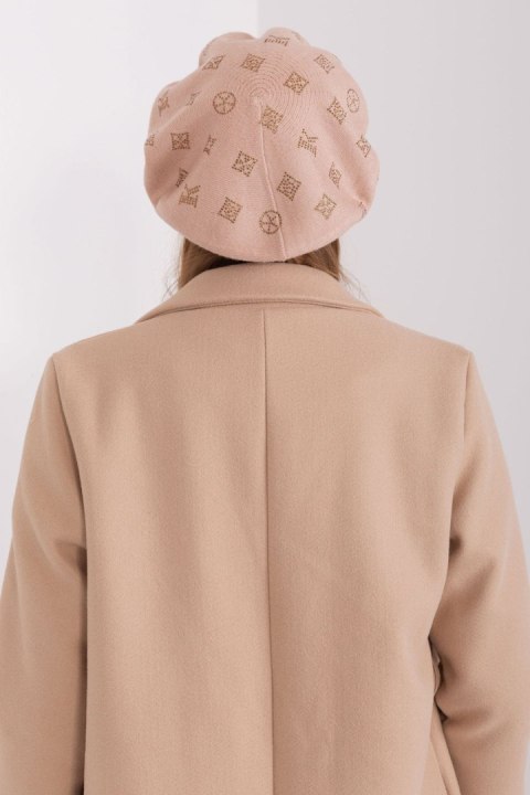 Beret Model AT-CZ-2318.30 Beige - AT Beret Model AT-CZ-2318.30 Beige - AT