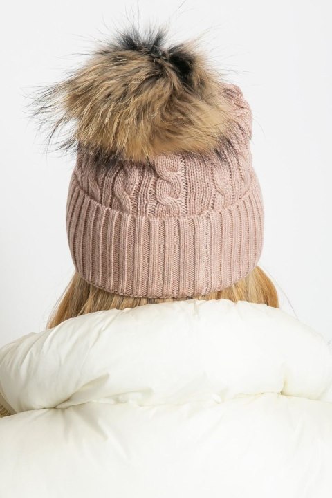 Czapka Model AT-CZ-173501.44 Light Pink - AT Czapka Model AT-CZ-173501.44 Light Pink - AT