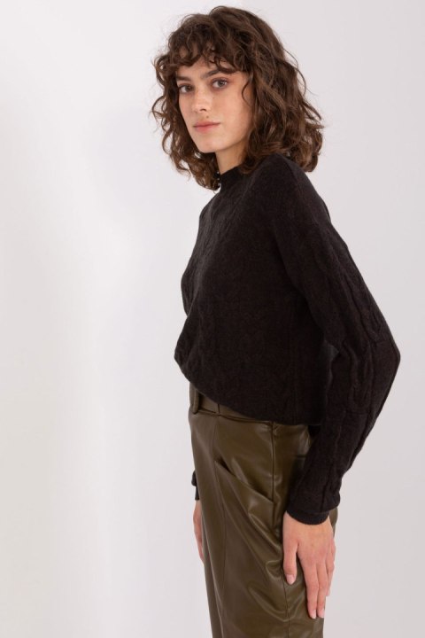 Sweter Damski Model AT-SW-2340.22 Black - AT Sweter Damski Model AT-SW-2340.22 Black - AT
