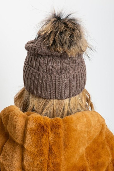 Czapka Model AT-CZ-173501.44 Light Brown - AT Czapka Model AT-CZ-173501.44 Light Brown - AT