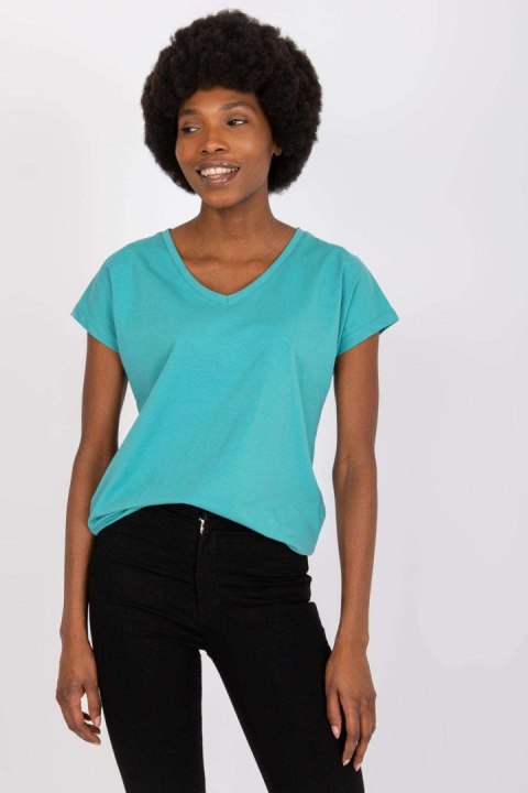 T-shirt Damski Model AP-TS-A-004 Turkus - BFG T-shirt Damski Model AP-TS-A-004 Turkus - BFG