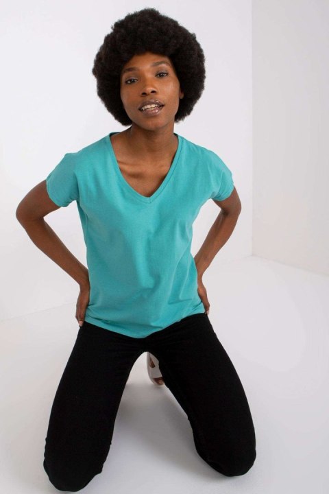 T-shirt Damski Model AP-TS-A-004 Turkus - BFG T-shirt Damski Model AP-TS-A-004 Turkus - BFG