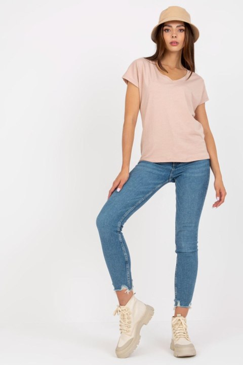 T-shirt Damski Model B-014.43 Beige - BFG T-shirt Damski Model B-014.43 Beige - BFG