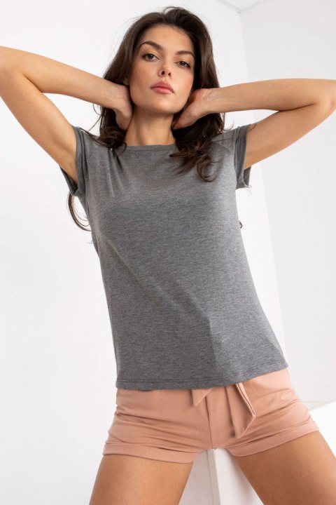 T-shirt Damski Model RV-TS-4623.56 Dark Grey - BFG T-shirt Damski Model RV-TS-4623.56 Dark Grey - BFG