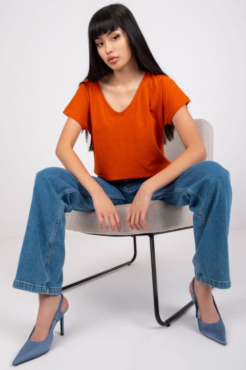 T-shirt Damski Model RV-TS-4832.38P Dark Orange - BFG T-shirt Damski Model RV-TS-4832.38P Dark Orange - BFG