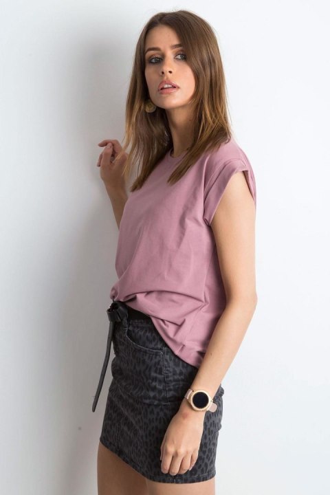 T-shirt Damski Model RV-TS-4833.85P Dark Pink - BFG T-shirt Damski Model RV-TS-4833.85P Dark Pink - BFG
