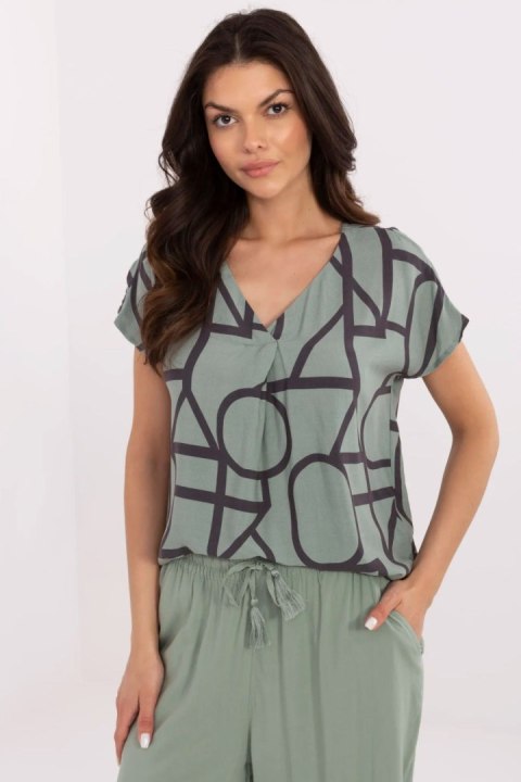 Bluzka Model D73771M11171D Khaki - Sublevel Bluzka Model D73771M11171D Khaki - Sublevel