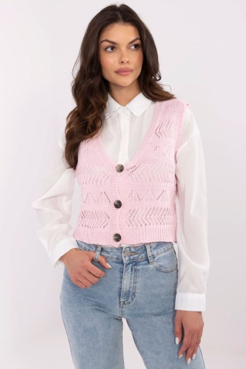Kamizelka Model D93076J90849A Light Pink - Sublevel Kamizelka Model D93076J90849A Light Pink - Sublevel