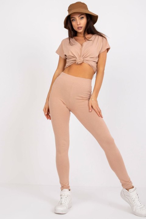 Legginsy Model AP-LG-A-002 Camel - BFG Legginsy Model AP-LG-A-002 Camel - BFG