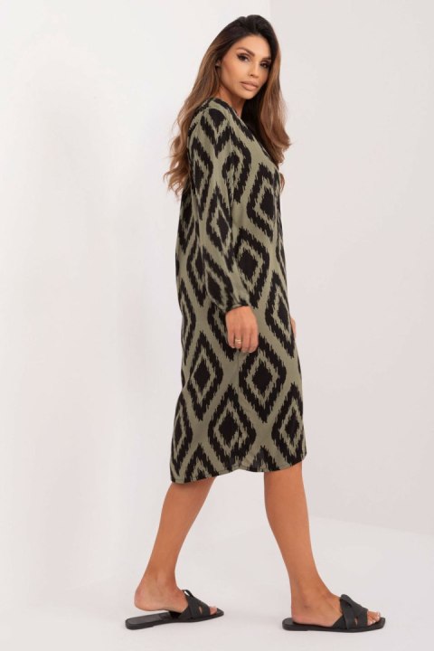 Sukienka Model D73771M30427B Khaki - Sublevel Sukienka Model D73771M30427B Khaki - Sublevel