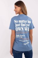 T-shirt Damski Model D12022AC02645G Dark Blue - Sublevel
