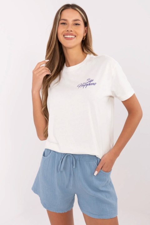 T-shirt Damski Model D12022M02738A White - Sublevel T-shirt Damski Model D12022M02738A White - Sublevel